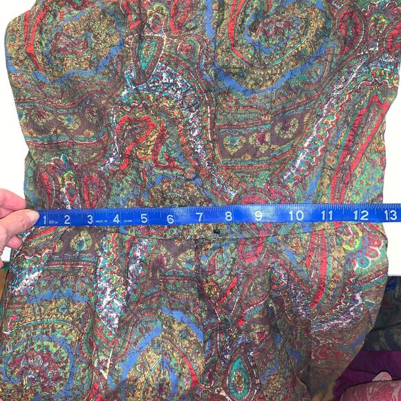 VINTAGE 50’s/60’s PAISLEY COTTON DRESS - Picture 7 of 8